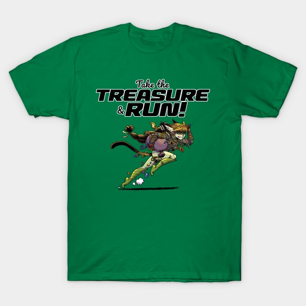 Take the Treasure and Run - Hawk T-Shirt by ChrisWhartonArt